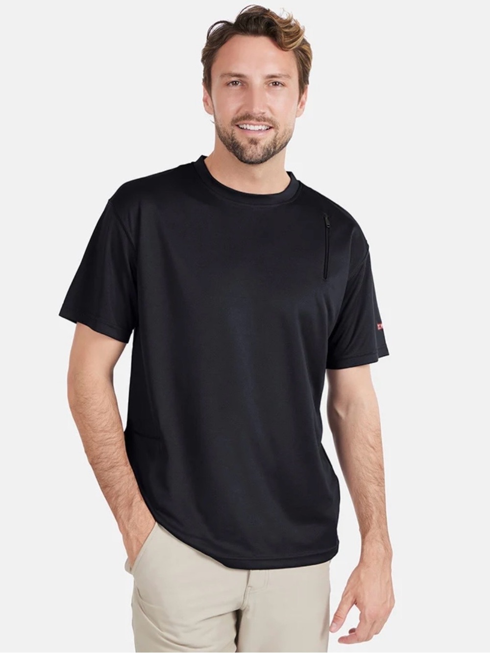 Scottevest Black SHORT SLEEVE PERFORMANCE T SHIRT Short Sleeve Tech Sz XL NEW